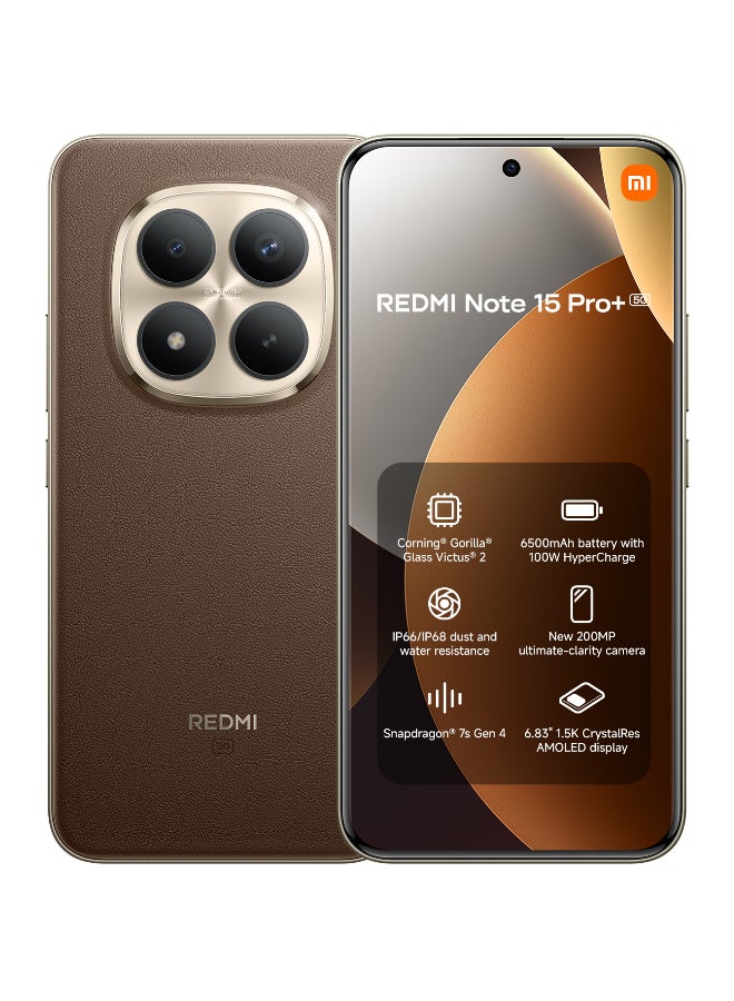 Compare Redmi Note 15 Pro+ 5G Dual SIM+eSIM Mocha Brown 12GB RAM 512GB 5G  Global Version at KSA Price