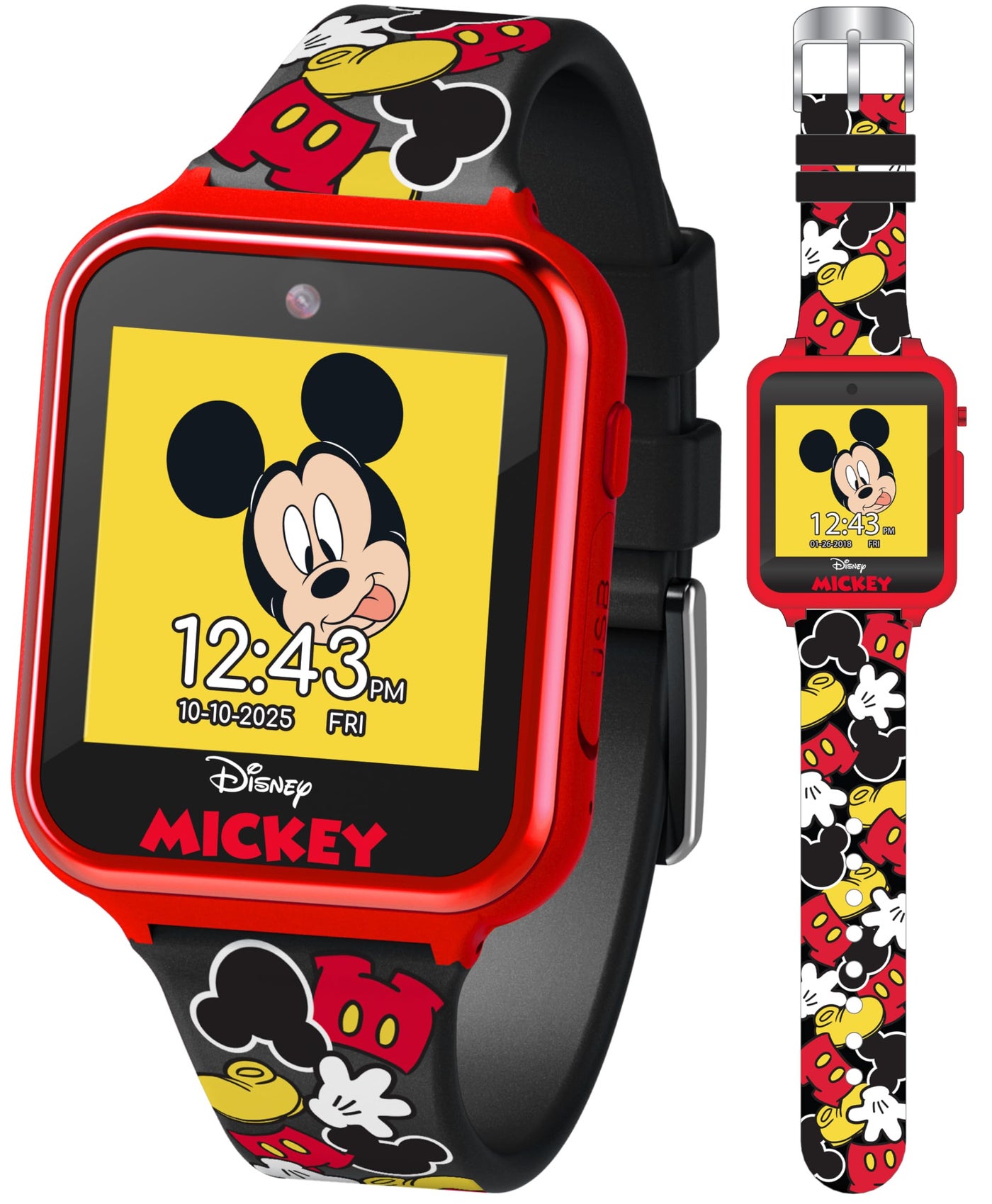 Compare Disney Mickey Mouse Kids Smart Watch Touchscreen with Camera Games Voice Recorder Stopwatch Alarm Timer Fitness Tracker Calculator â€“ Fits Wrist Sizes 5.5 to 8 at KSA Price