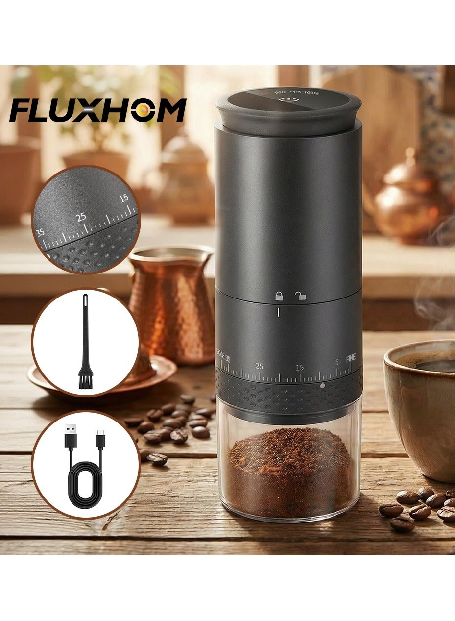 Compare Portable Electric Coffee Grinder, Rechargeable Burr Mill with 38 Precise Settings, Ceramic Conical Burrs, USBC Charging, Portable for Home, Travel & Camping?Touch Button Switch? at KSA Price
