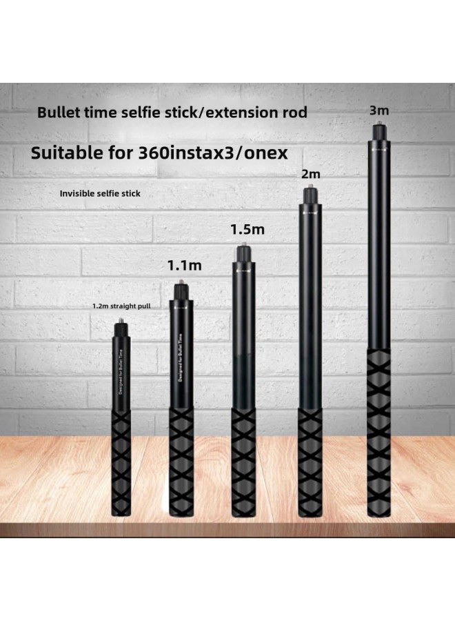 Compare 3 M Selfie Stick Panoramic Motion Telescopic Extension Rod For 360X3 Camera Gopro Extension RodColor:Handle at KSA Price