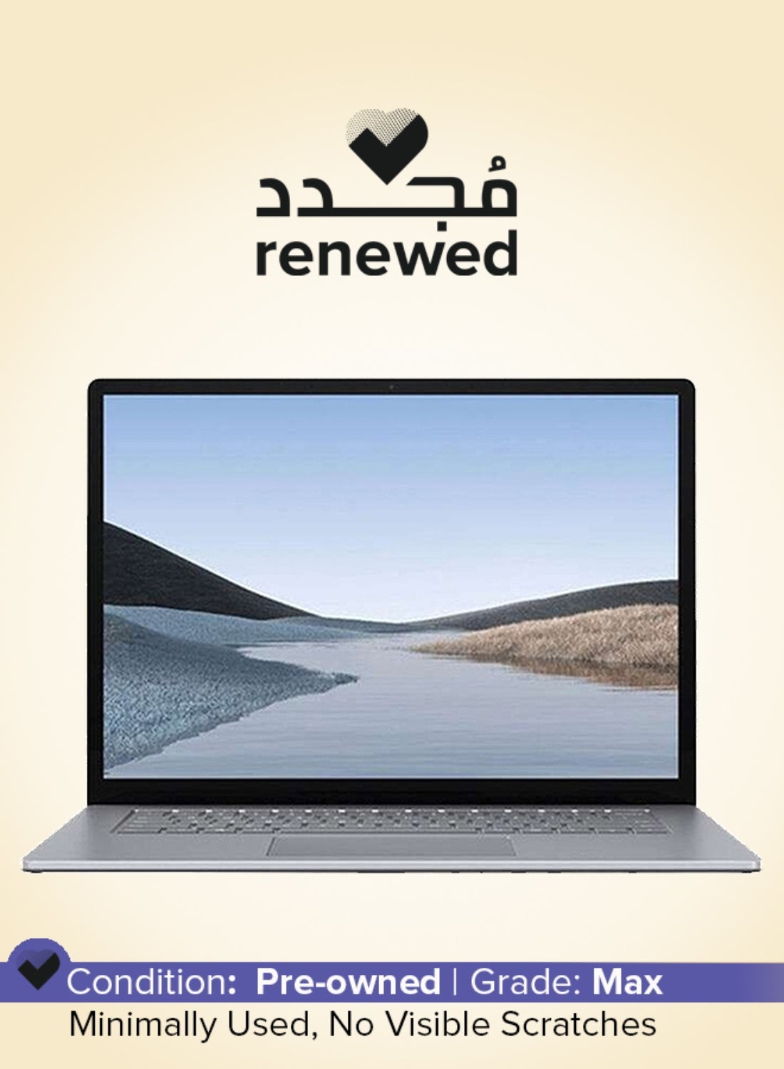 Compare Renewed  Surface Laptop 3 Touchscreen Laptop With 15inch Display,Core i5 Processor,10th Gen8GB RAM256GB SSDIntel Iris Plus Graphics EnglishArabic black at KSA Price
