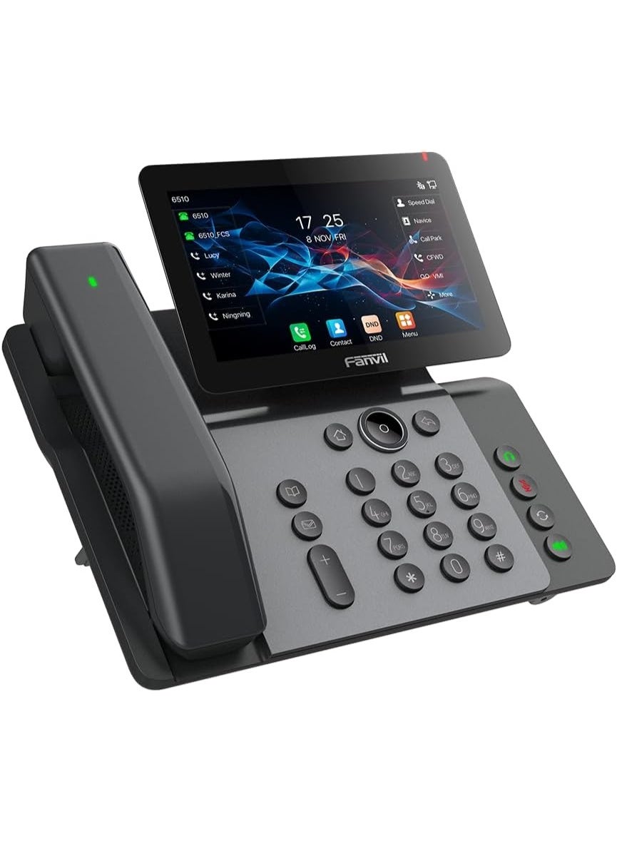 Compare Fanvil V66Pro Premium Phone with 7inch Adjustable Touch Screen, 20 SIP Lines, WiFi 6, and Wireless Bluetooth Handset at KSA Price