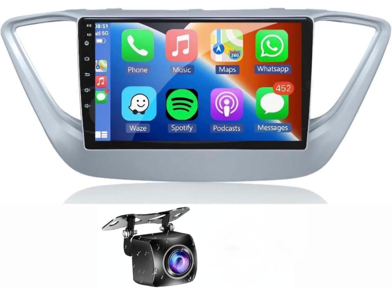 Compare Android Car Stereo for Hyundai ACCENT 20172023 2GB RAM 32GB ROM Support Carplay, MLink WiFi BT, Radio GPS, 9 Inch IPS Touch Screen with AHD Camera Included at KSA Price