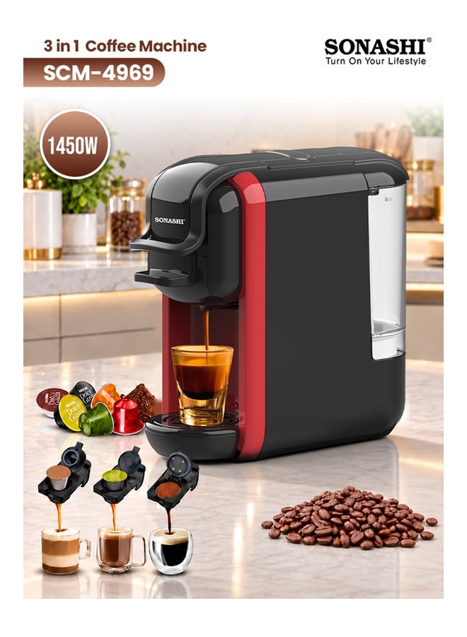 3 in 1 Multifunction Espresso Coffee Machine…