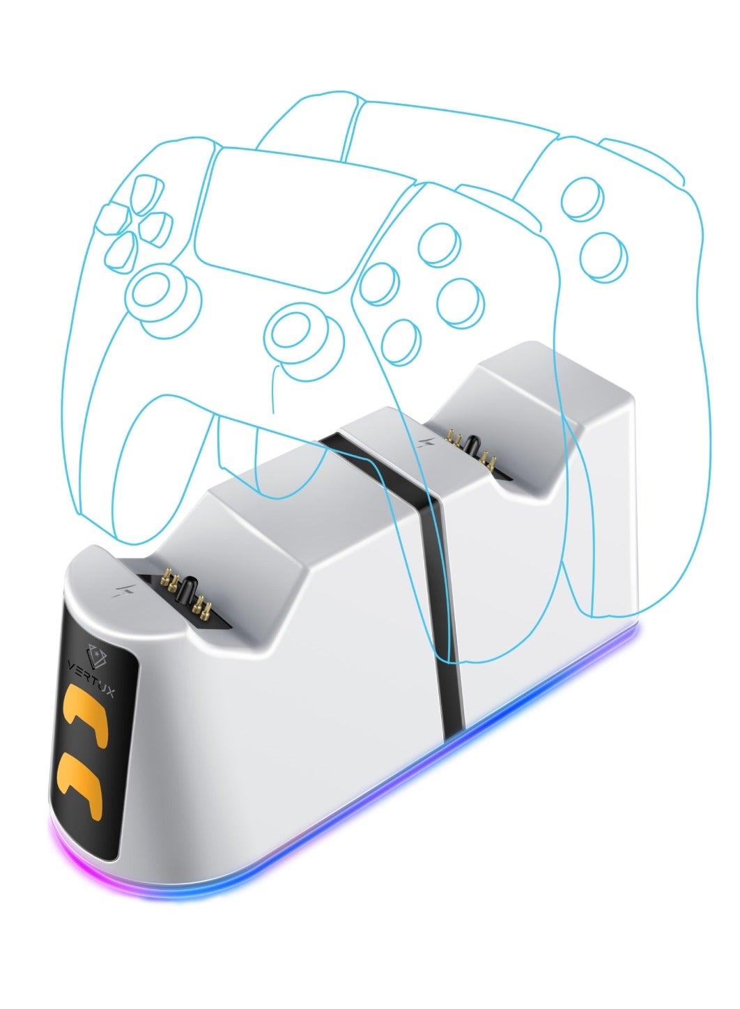 2-in-1 Charging Dock for PS5 DualSense Controller