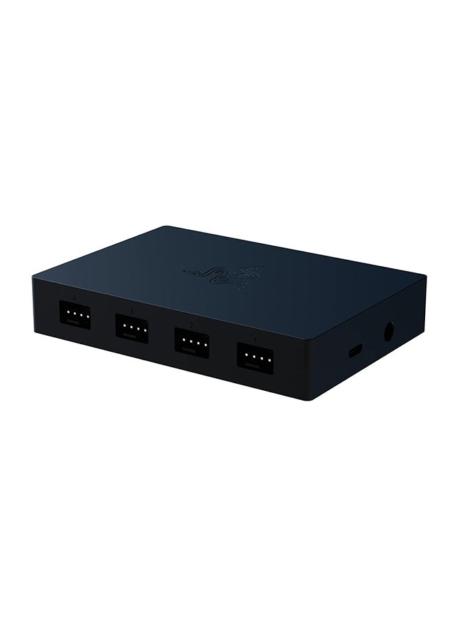 Compare Razer PWM PC Fan Controller: Connects Up to 8 Fans I Supports 4pin X 8 PWM headers I Custom Fan Curve Profiles I Convenient Fan Monitoring I Thin Profile I Black at KSA Price