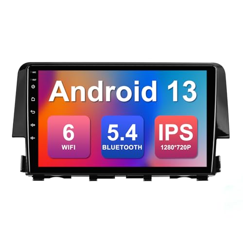 Compare 232G 9inch Android 13 Car Stereo for Honda Civic 20162020 IPS Touchscreen Screen Car Radio with Carplay Android Auto Support Backup Camera GPS FM Navi BT SWC at KSA Price