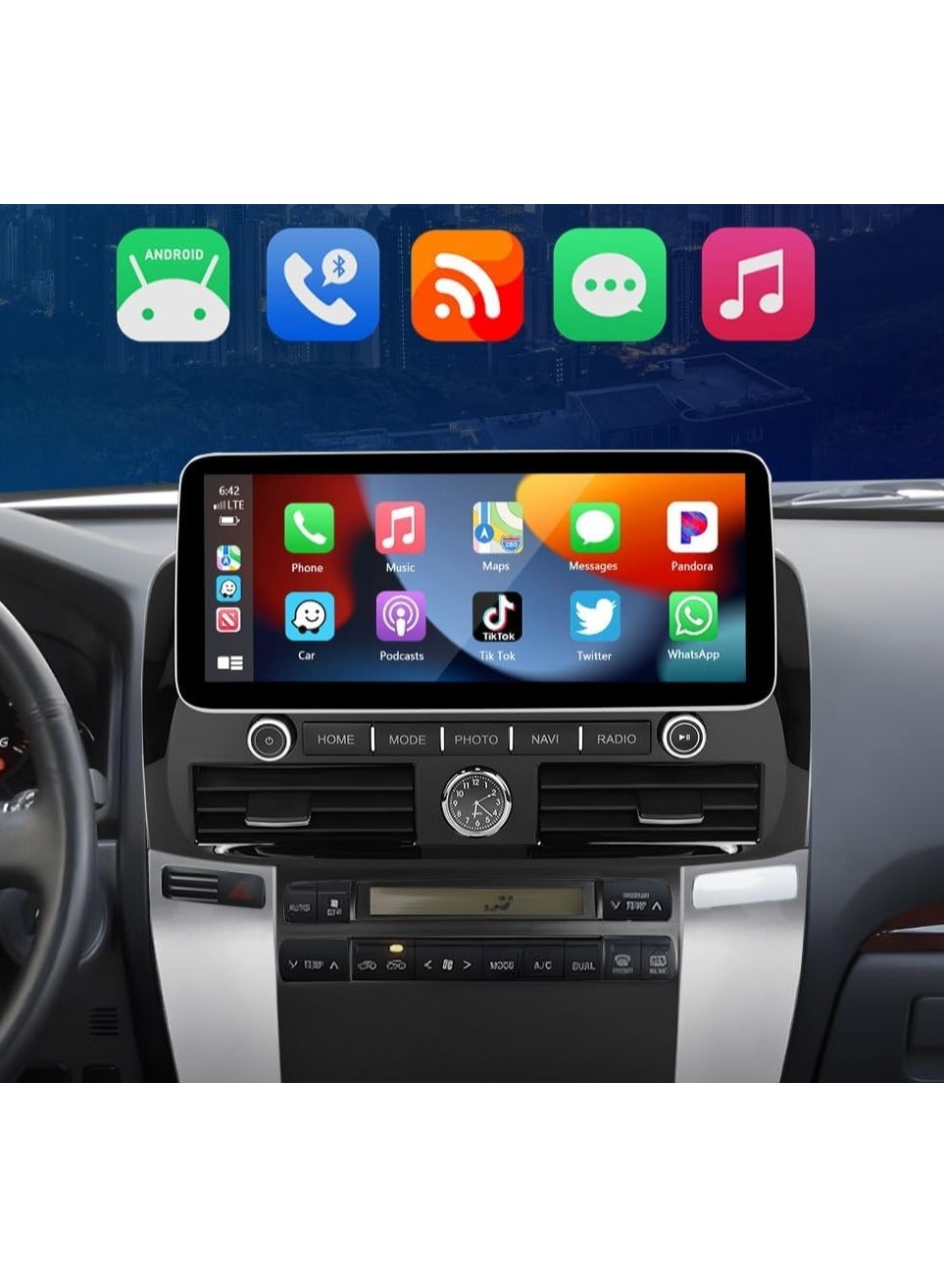 Compare Android Car Stereo Screen 12.3 Inch For Toyota Prado 20042009 4GB Ram Support Apple Carplay Android Auto Wireless With Complete Frame Prado Android Screen 4G WiFi USB AHD Camera Included at KSA Price