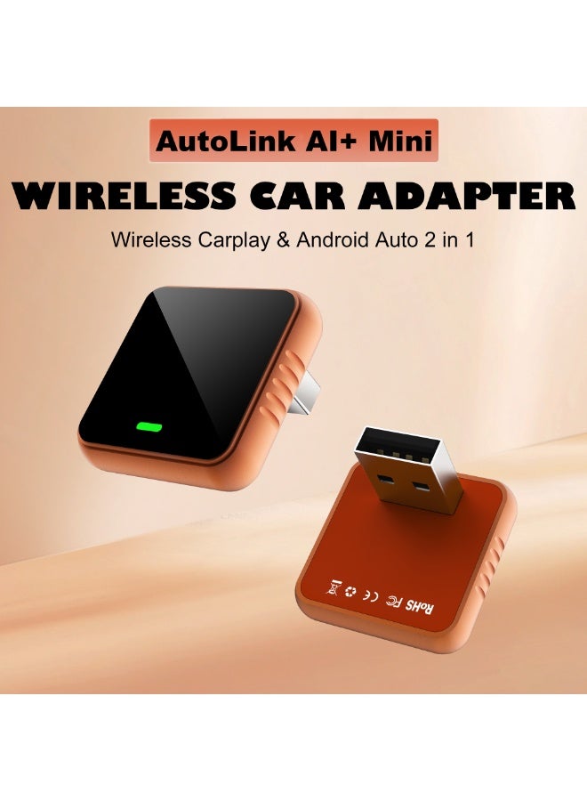 Compare NIXIVE AutoLink AI+ Mini Wireless CarPlay & Android Auto Adapter, 2in1 Plug & Play Dongle Converts Wired to Wireless, USB & TypeC, Fast Stable Connection for iPhone & Android at KSA Price