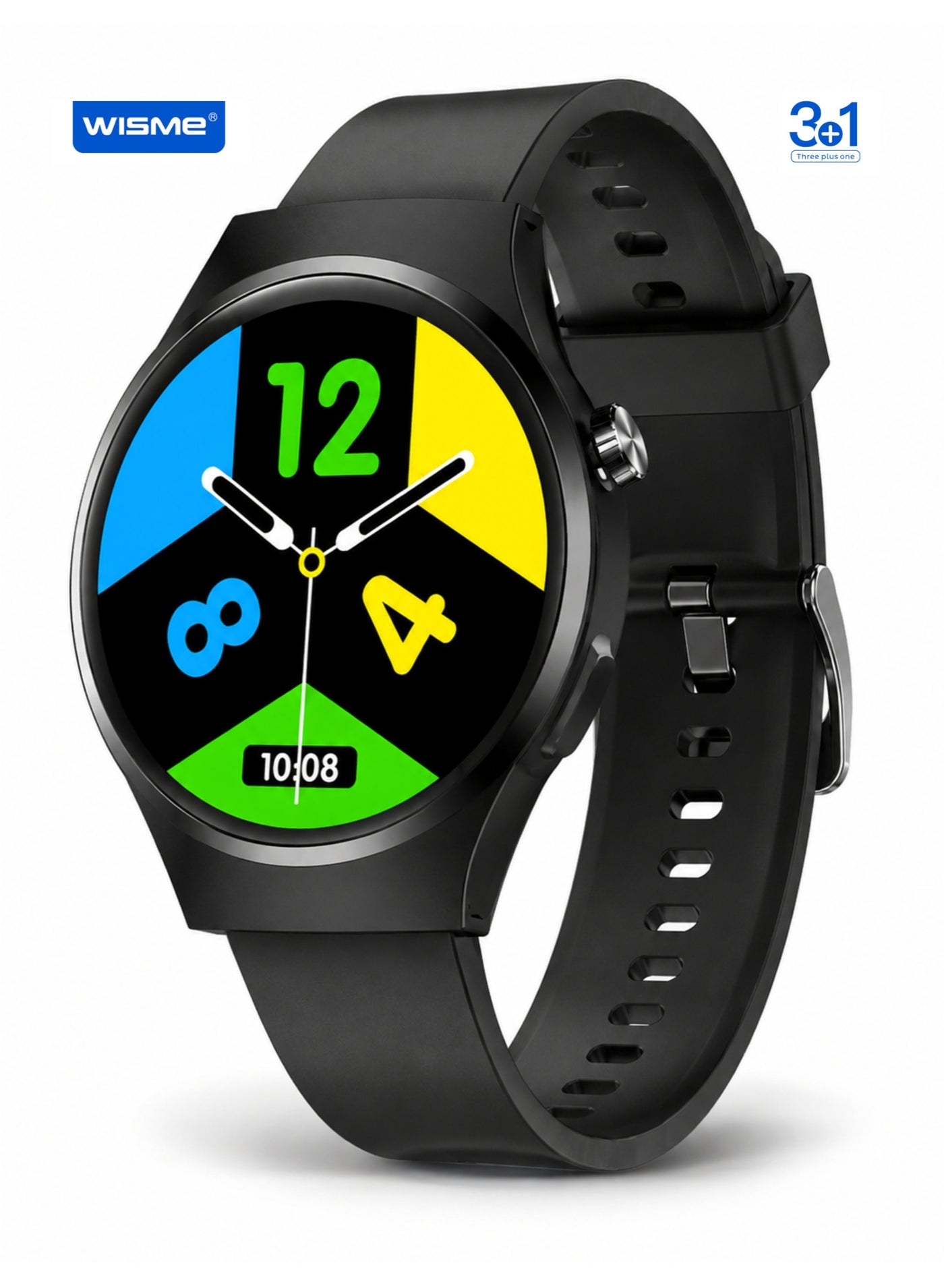 X63 Round Smart Watch with 3 Straps, Wireless…