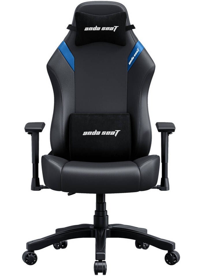 Compare AndaSeat Luna Series Gaming Chair, Premium Breathable PVC Leather Black  Blue | AD1844BSPV at KSA Price