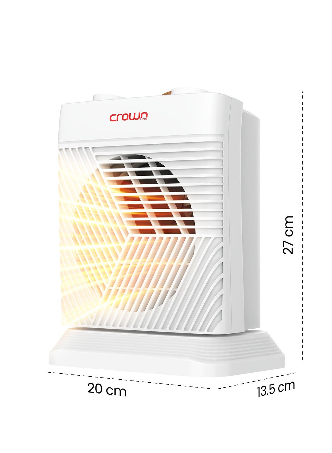 Compare HT437 Fan Heater, 18002000W, 2 Heat Settings, Oscillation, Cool Air, Thermostat, Overheat Protection, Thermal Cutoff, Power Light, Carry Handle, Covers Up to 20? 2000 W HT437 white at KSA Price