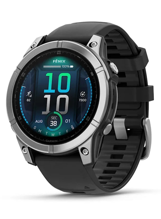 Compare Fenix E  47MM  Up To 16 Days Battery Life  1.3inch Amoled Display, Scratch Resistant, Corning® Gorilla® Glass, Heart Rate Monitor, All Day Stress Monitor, Advanced GPS Features, Builtin GNSS and Sports App, iOS and Android Compatible Steel at KSA Price