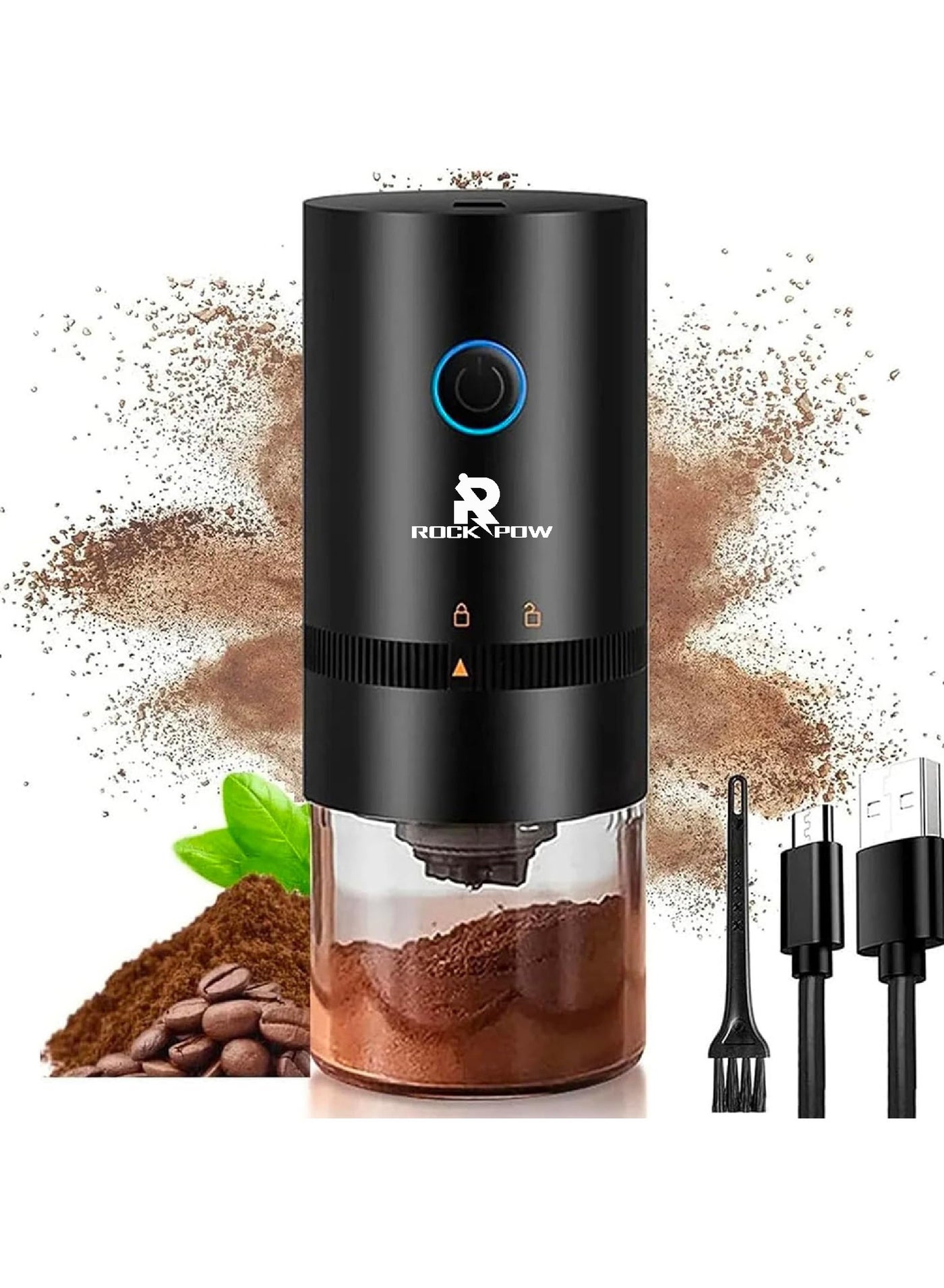 Coffee Grinder Electric Burr Coffee Grinder Portable…