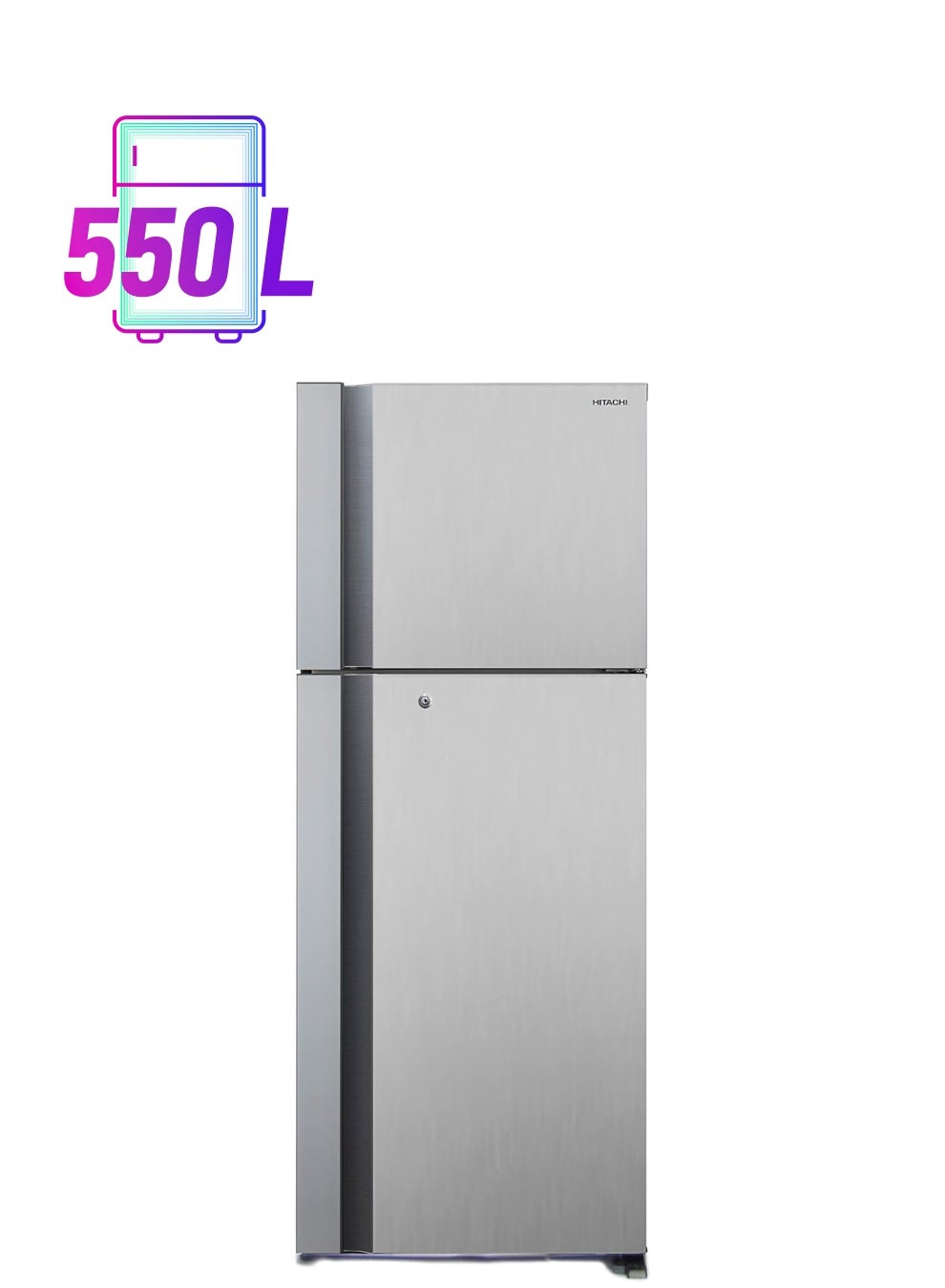 Compare 655L Gross Capacity Top Mount Double Door Refrigerator, Inverter Compressor, 2 Doors Fridge With Dual Fan Cooling, Twist Ice Tray, Dual Sensing Control, Premium RV655PUKOKPSV Silver at KSA Price