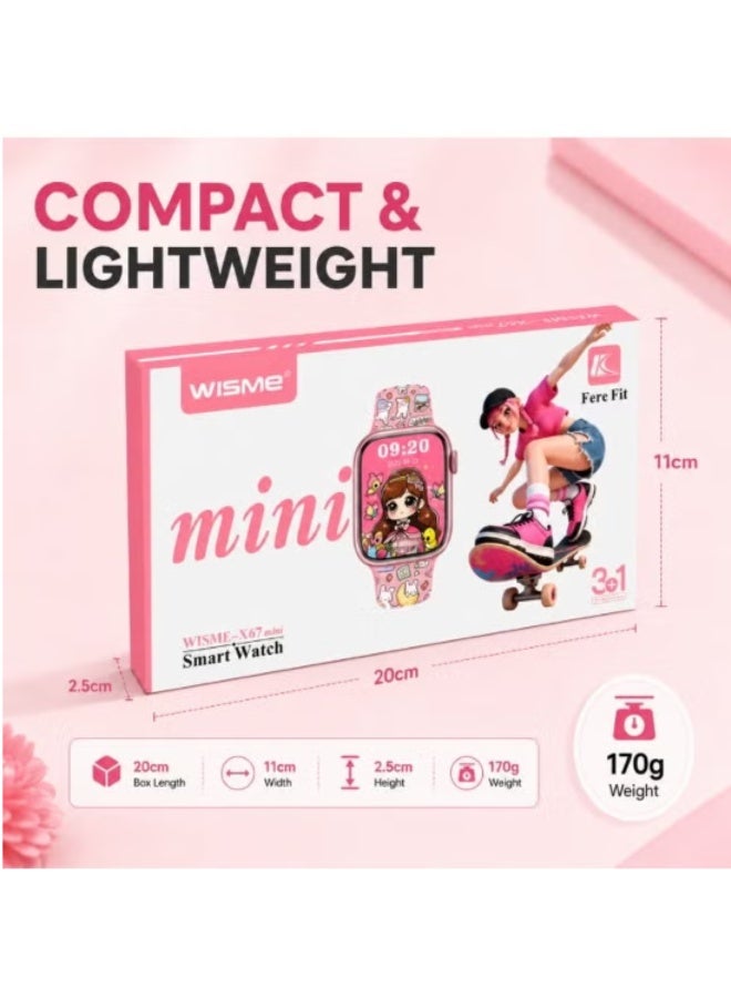 X67 Mini Smart Watch for Girls & Women AMOLED…
