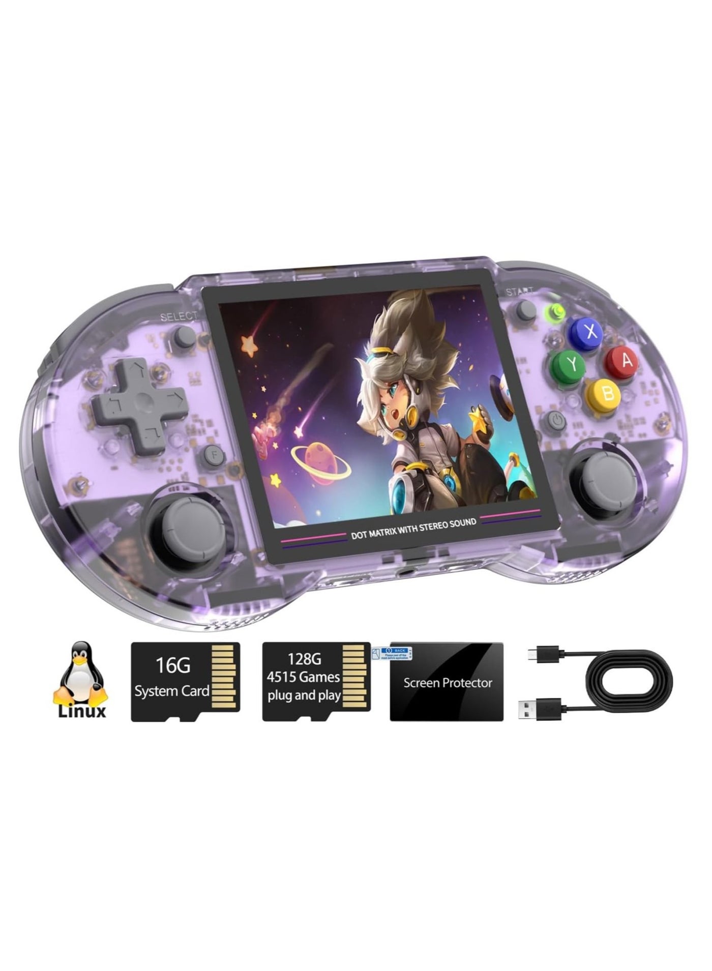 RG353PS Retro Handheld Game Console, Single Linux…