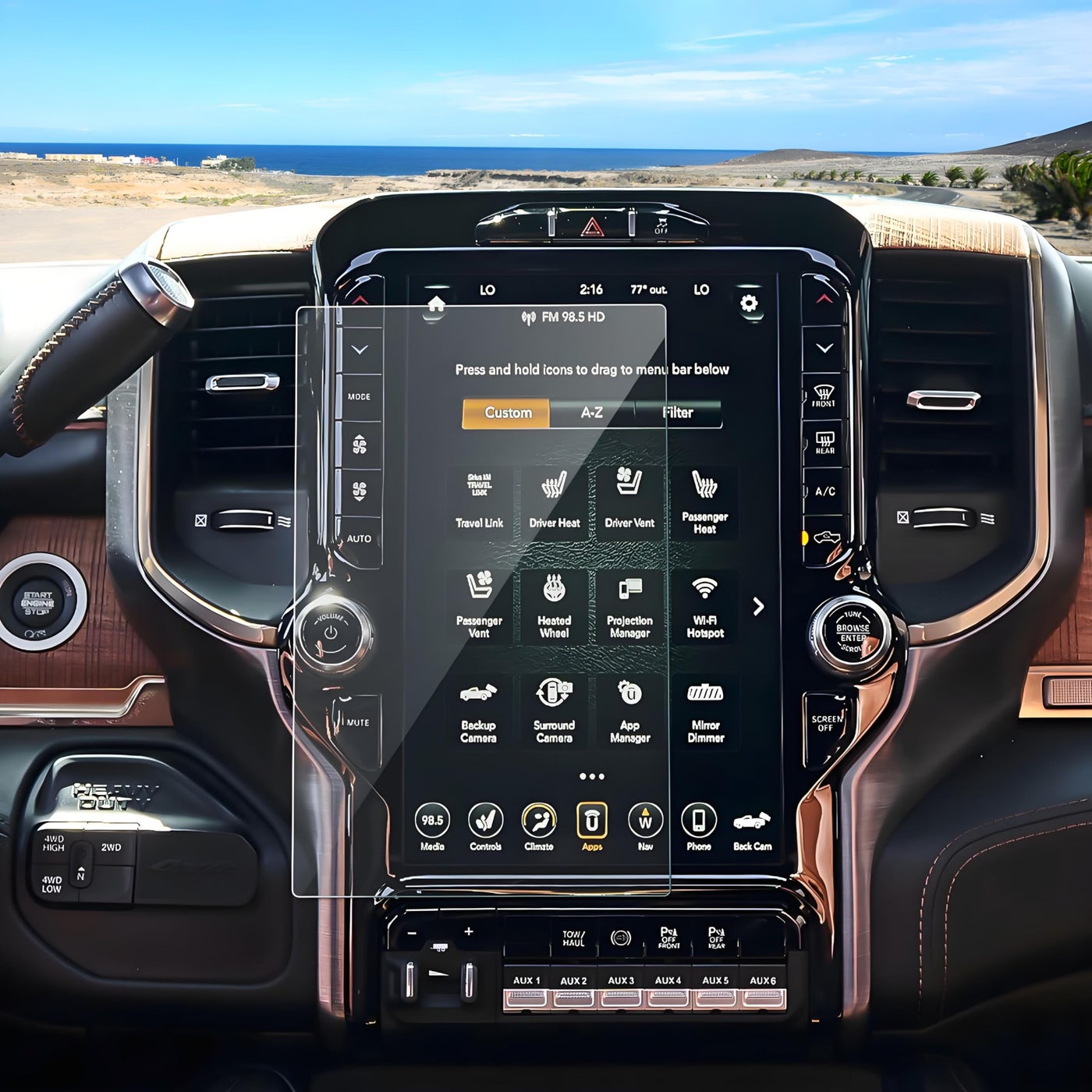 Compare Coleya AntiGlare Matte 20192026 Ram 150025003500 Screen Protector, for Ram Trucks 12inch Touchscreen LaramieRebelRHOLimitedTRX, 9H Tempered Glass 2025 Ram Accessories AntiFingerprint 12 at KSA Price
