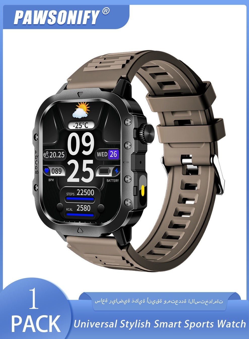 Universal Stylish Smart Sports Watch, 2.01-inch Touch…