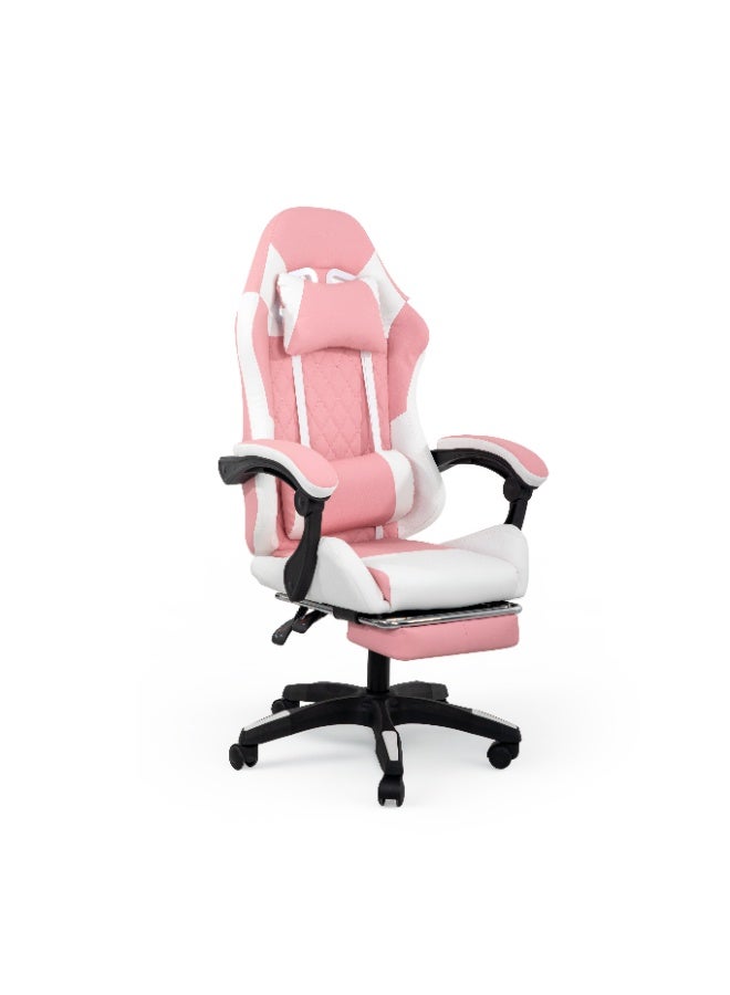 Multi Home Furniture White and Pink Gaming Chair…