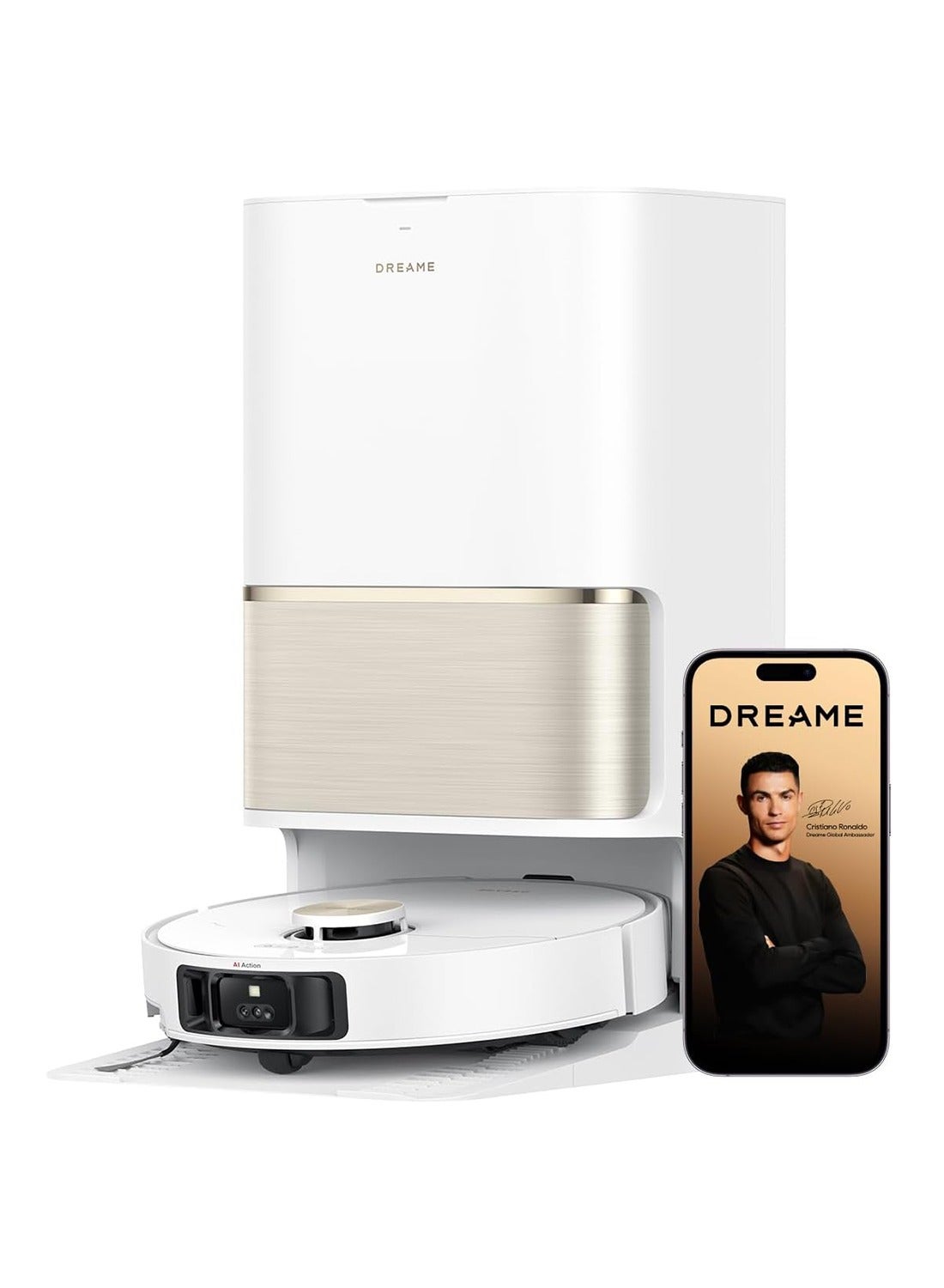 Compare DREAME L50 CE Ultra Robot Vacuum and Mop with 25,000Pa Suction, Extendable Side Brush and Mop, AceClean DryBoard & 80°C Mop SelfCleaning, 100Day AutoEmpty, Hot Air Drying, Auto Water Tank Refilling 75 W RLL53SEL50UCEW White at KSA Price