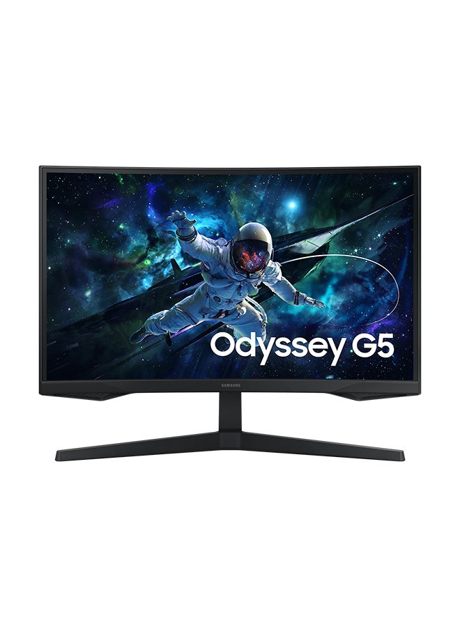Compare 27 inch Odyssey G5 Curved Gaming Monitor 2k QHD 2560x1440, HDR10, VA Panel Technology, 1ms Response Time, 165Hz Refresh Rate, AMD Free Sync, Flicker Free Black at KSA Price
