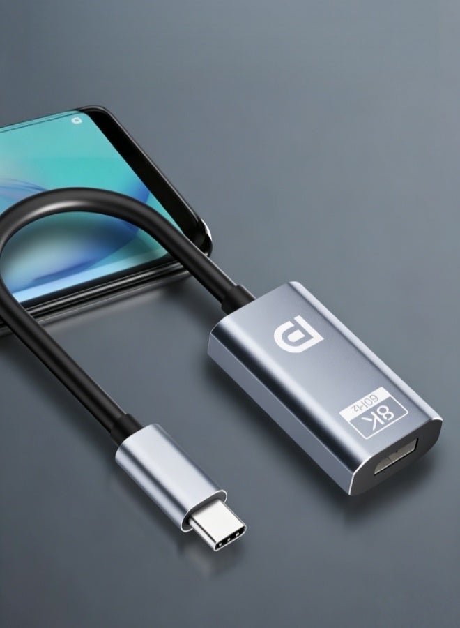 USB-C to DisplayPort (DP) 1.4 Adapter, supports…
