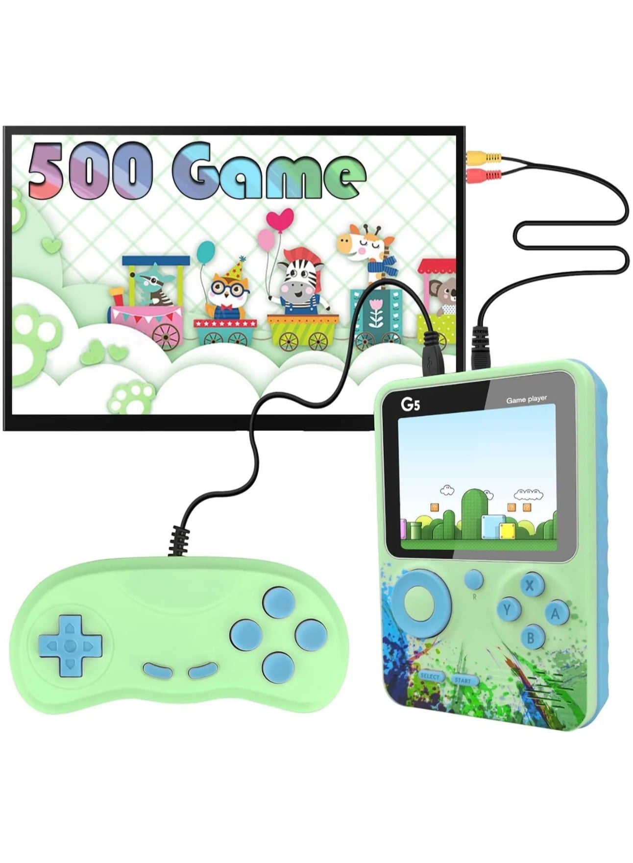 Compare Handheld Classical Game Console   500 in 1 Retro Game Box ,Can Play On TV, 500 Games Like Contra, Tank, Bomber Man Etc at KSA Price
