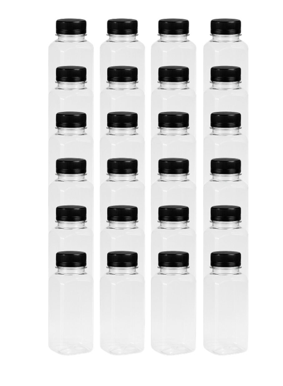 Empty Plastic Reusable Square Bottles 24Pcs 330ml/12Oz…