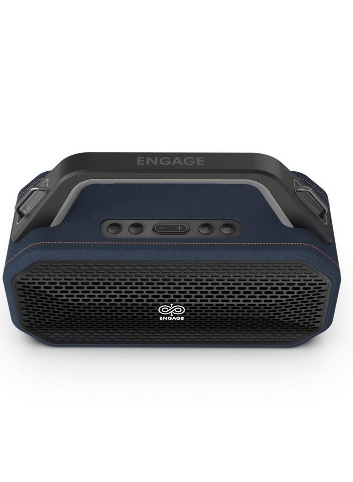 Compare Engage 502 Portable Speaker, 100W 2x 50W Sound Output, 70Hz20KHz Frequency Response, 4.5 Woofer & 1 Tweeter Dual Speaker System, Bluetooth 5.3 Connectivity, 4000mAh Battery, Black at KSA Price