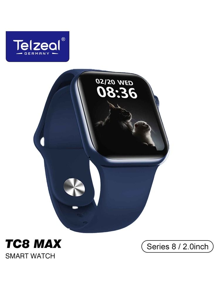 Compare Telzeal TC8 Max Smart watch Super AMOLED 2.0inch full touch display mens and womens at KSA Price