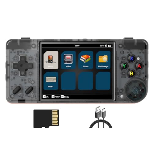 Compare RG28XX Handheld Game Console Retro 283inch Screen Video Game Player 64G TF Card Preinstalled 5000 Games 3100mAh BatteryBlack Transparent at KSA Price