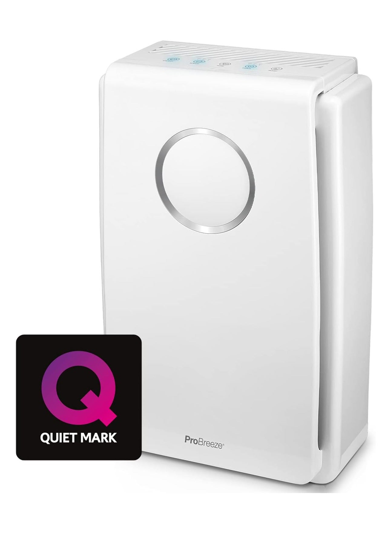 Compare Air Purifier for Home 5,in,1 with True Hepa Filter Active Carbon Negative Ion Generator , Dust Pollen Pet Hair Hay Fever Cooking at KSA Price