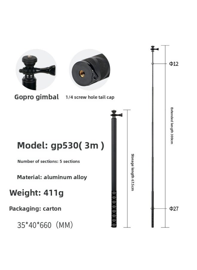For GoPro/Ant Sports Camera Selfie Stick Outdoor…