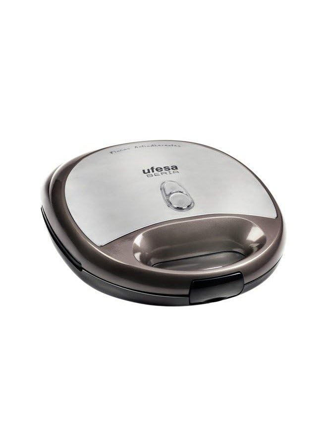 Compare Berea SW7891 Sandwich Maker 750W – NonStick Grill Plates, 220240V Electric Toaster, Compact Design 230x240x102mm – Brown & Silver at KSA Price