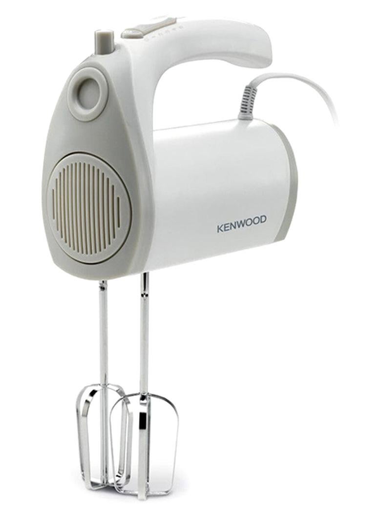 Compare Hand Mixer Electric Whisk,5 Speeds + Turbo Button, Twin Stainless Steel Kneader and Beater for Mixing, Whipping, Whisking, Kneading 300 W HMP20.000WH White at KSA Price