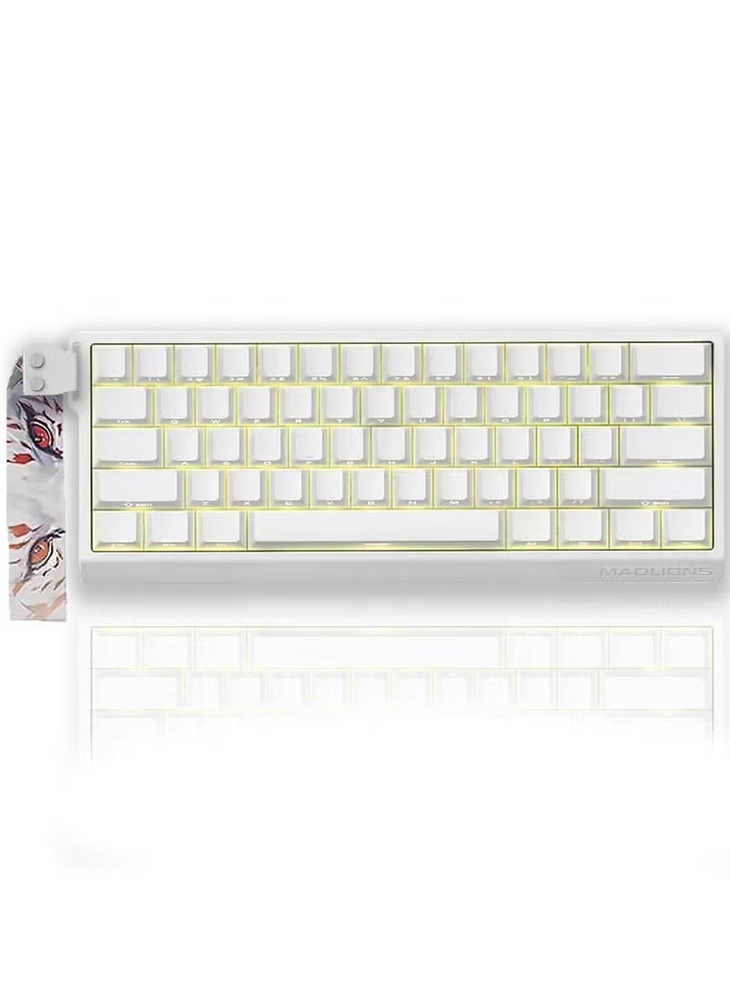 Compare MAD60 HE RGB Magnetic Switch Keyboard, WirelessBluetoothUSB RGB Backlit Soundproofing Foam,60% Magnetic Switch Hall Effect Adjustable, for PC Mac Win at KSA Price