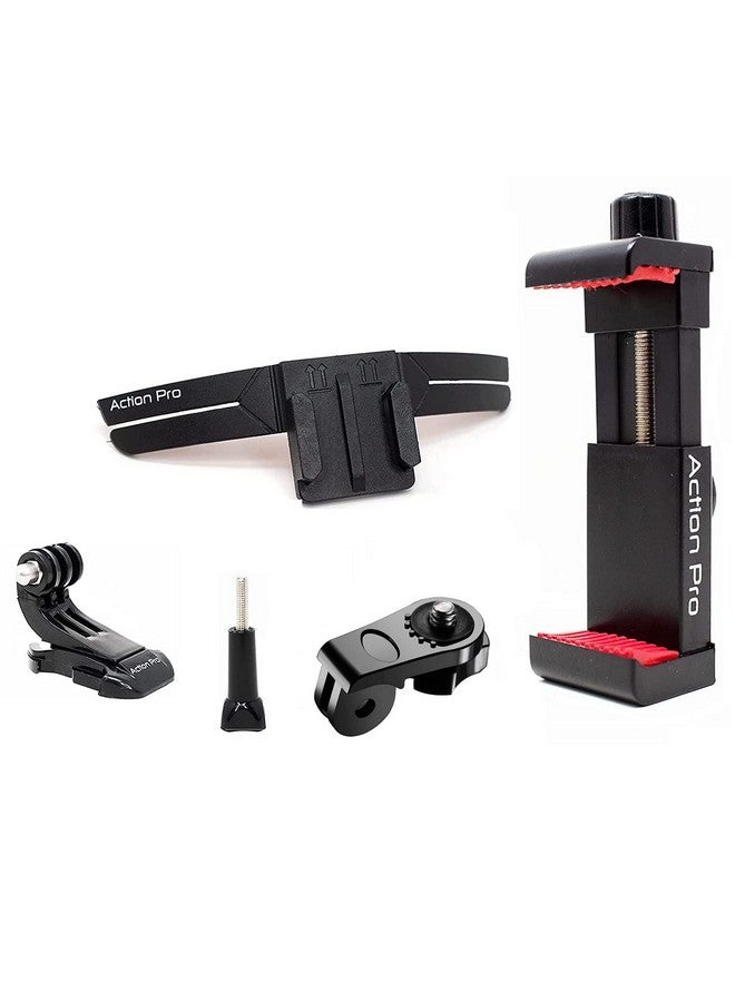 Compare Pro Helmet Chin Mount Strap Compatible With All Smartphones Gopro13121110987654SjcamDji OsmoInsta360 And All Action Camera at KSA Price