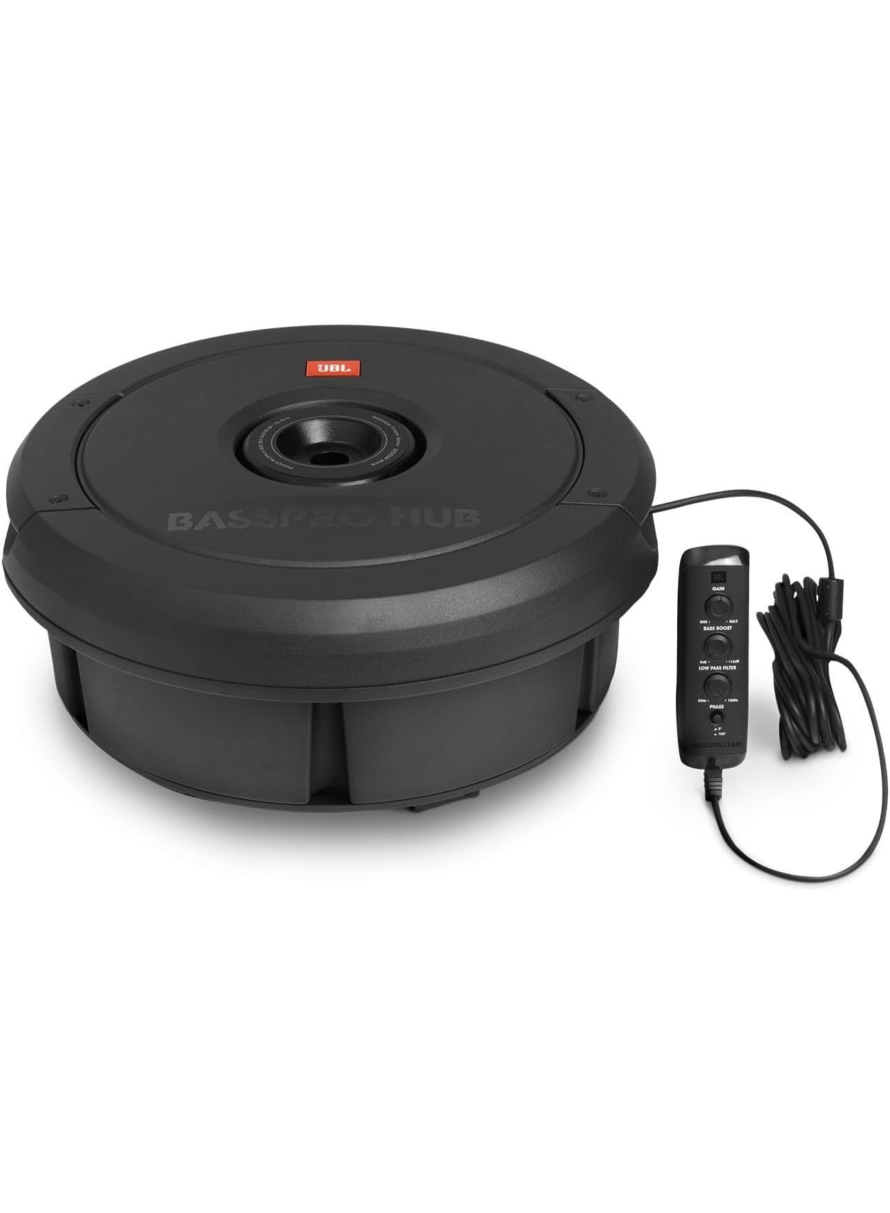 Compare JBL BassPro Hub  11 Spare Tire Class D Builtin Amplifier Car Subwoofer | Nominal Power 200W, Peak Power 400W at KSA Price