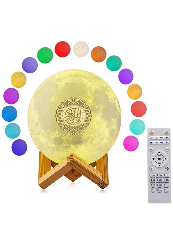 Compare Quran Bluetooth Remote Control LED Moon Lamp Speaker Multicolour at KSA Price