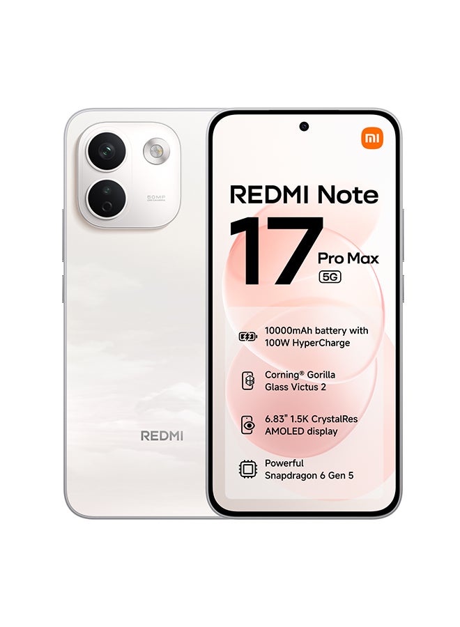Compare Redmi Note 17 Pro Max 5G Dual SIM+eSIM – 8GB RAM 512GB Storage Cloud Blush  Global Version at KSA Price