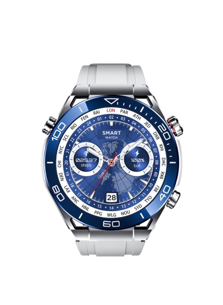 Compare Charome T11 Smart Watch with Fitness Tracker Heart Rate Monitor Long Battery Life Water Resistant Compatible with iOS and Android in Silver Stylish Design, Touchscreen Display, Multiple Sports Modes at KSA Price