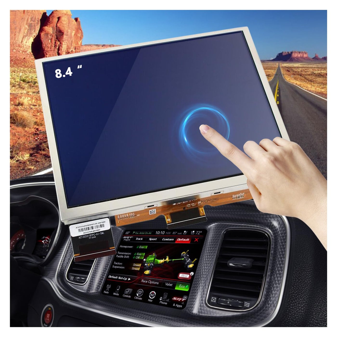Compare 8.4 Uconnect 4C UAQ LCD TouchScreen Monitor for Jeep Dodge RAM Chrysler 20202023 at KSA Price