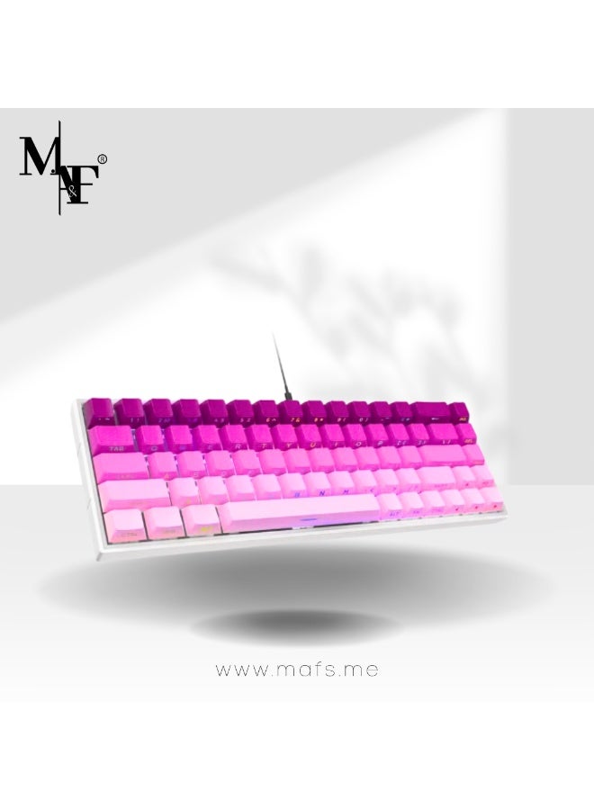 Compare 60% Gaming Mechanical Keyboard,Ultra Compact Mini 68 Key with Red Switches Wired Keyboard,AntiGhosting Keys, for Windows Laptops and PC Gamers at KSA Price