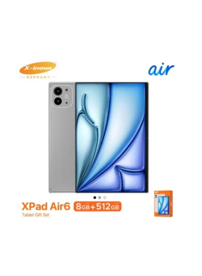 Compare XInova XPad Air6 Tablet – 8GB RAM, 512GB Storage, 13MP Rear Camera, 10.1 Display, Android 15, Dual SIM 4G, 6000mAh Battery, Wireless Bluetooth Keyboard, Folio Stand Cover, Expandable Storage, Face Unlock – Grey at KSA Price