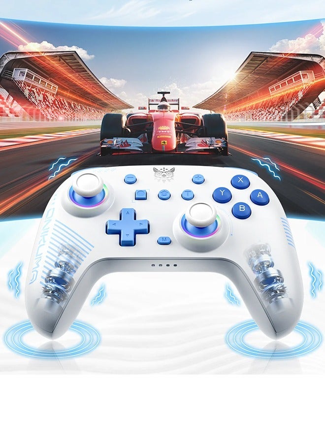 Compare C1 Wireless Controller  for Nintendo SwitchPC Phone, Gamepads with  Dual Modes Mechanical Buttons Control, RGB Cycle Lighting Effect Hall Gaming Joystick at KSA Price