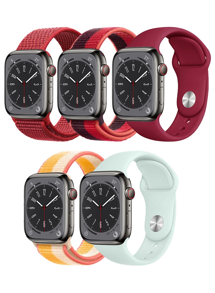 5pcs Watch Bands Replacement for Apple Watch Strap…