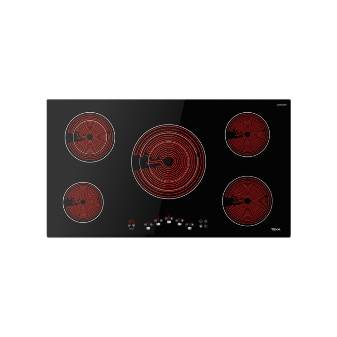 Compare Teka Vitroceramic Hob 90 cm with Touch Control Panel and 5 Cooking Zones Black at KSA Price